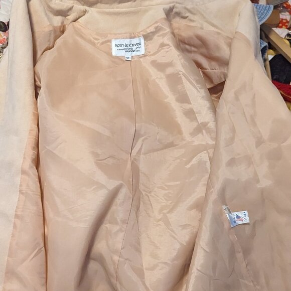 Vintage  Western Suede Blazer Roth Le Cover Ultra Fabric Jacket Boho - Picture 6 of 11